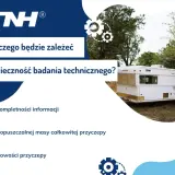 Przyczepa kempingowa na zdjęciu. Czy przyczepa kempingowa musi być zarejestrowana? Zależy od masy i nowości.