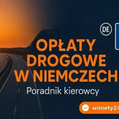 Niemieckie autostrady płatne dla obcokrajowców. Poradnik kierowcy. Zachód słońca nad pustą autostradą.
