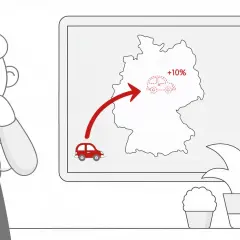 Zastanawiasz się nad podatkiem akcyzowym za samochód? Mapa Niemiec pokazuje wzrost o 10% dla czerwonego auta.