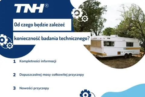 Przyczepa kempingowa na zdjęciu. Czy przyczepa kempingowa musi być zarejestrowana? Zależy od masy i nowości.
