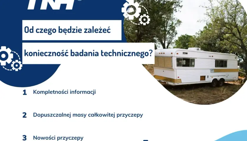 Przyczepa kempingowa na zdjęciu. Czy przyczepa kempingowa musi być zarejestrowana? Zależy od masy i nowości.