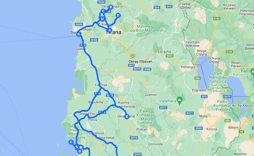 Albania kamperem - trasa, koszty i najlepsze miejsca